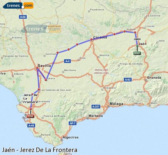 Tren Jaén Jerez de la Frontera