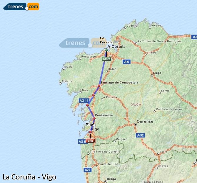 Tren La Coruña / A Coruña Vigo Guixar