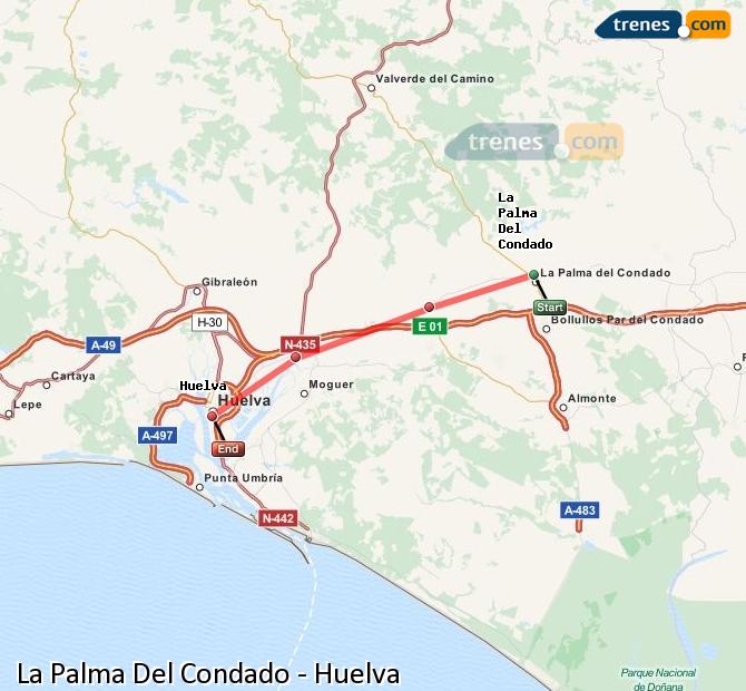 Tren La Palma del Condado Huelva