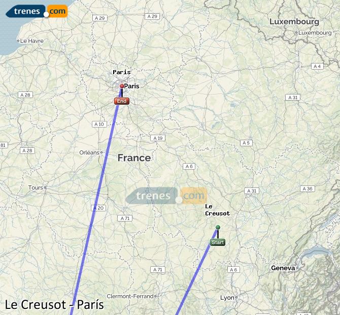 Train Le Creusot Paris