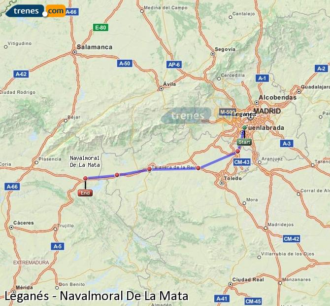 Tren Leganés Navalmoral de la Mata