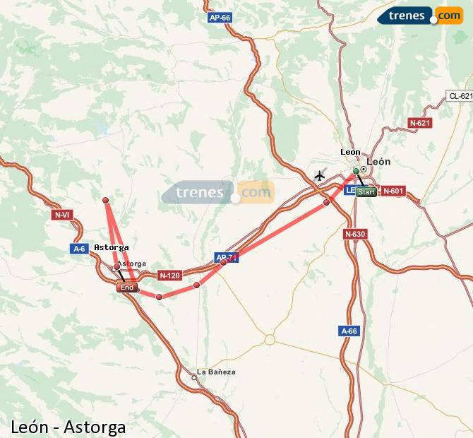 Tren León Astorga