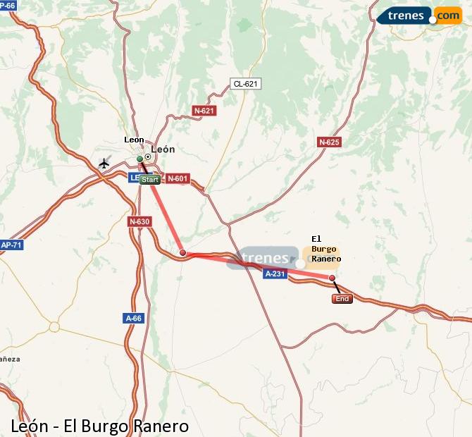 Tren León El Burgo Ranero