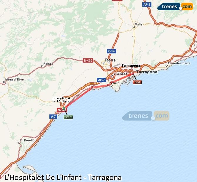 Tren L'Hospitalet de l'Infant Tarragona