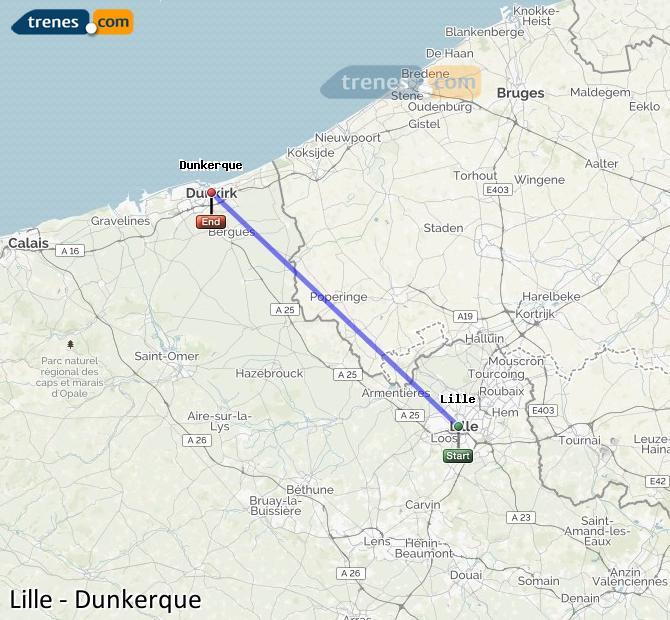 Train Lille (Lila) Dunkerque