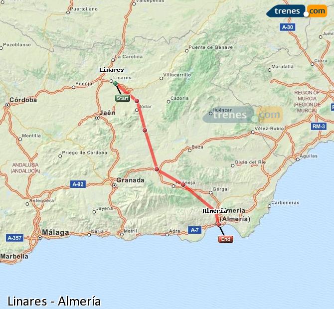 Tren Linares-Baeza Almería