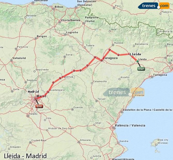 Tren Lleida (Lérida) Madrid