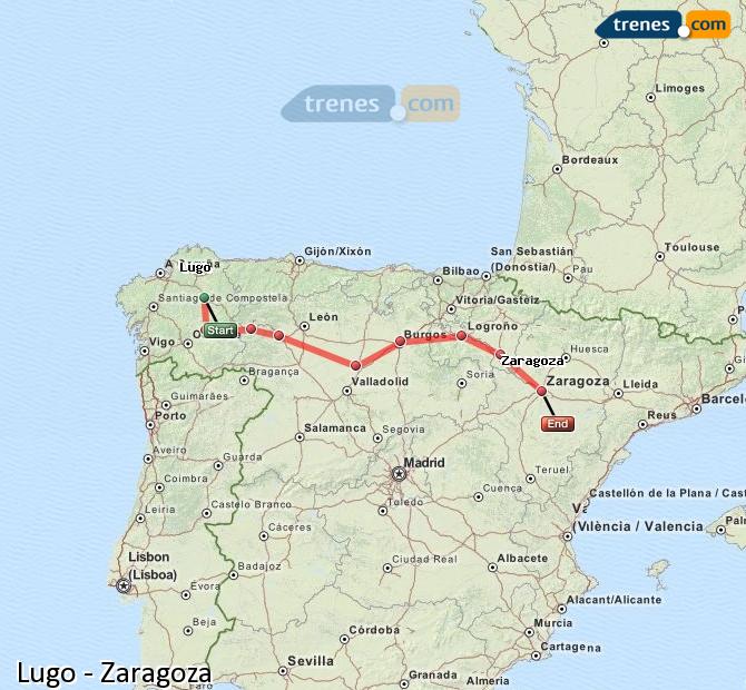 Tren Lugo Zaragoza