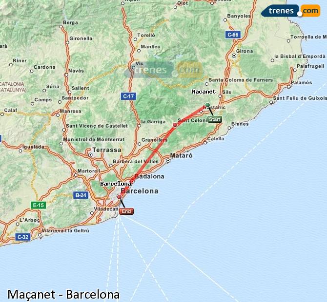 Tren Maçanet – Massanes (Massanet – Massanas) Barcelona