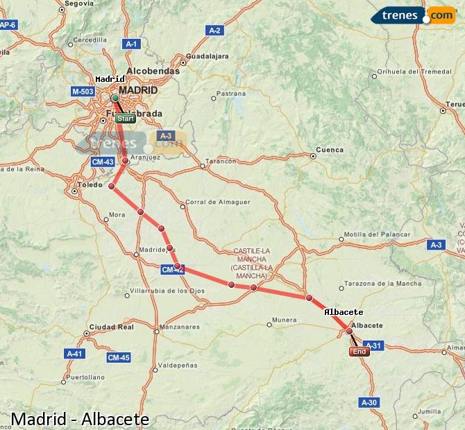 Tren Madrid Albacete-Los Llanos