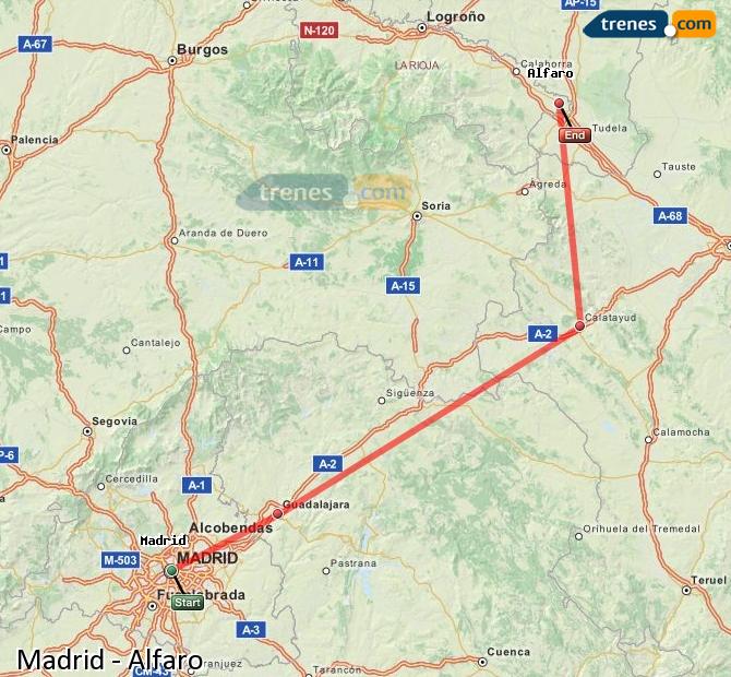 Trenes Madrid Alfaro