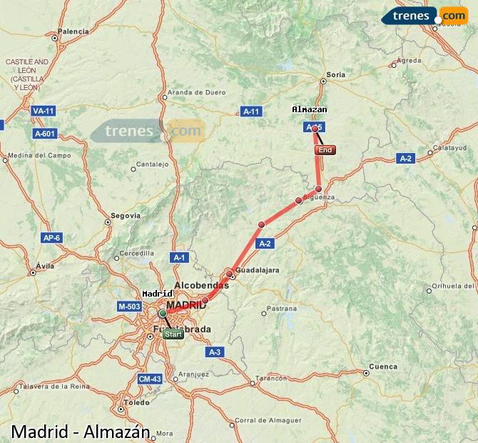 Trenes Madrid Almazán