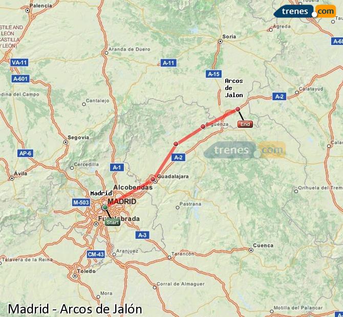 Trenes Madrid Arcos de Jalón
