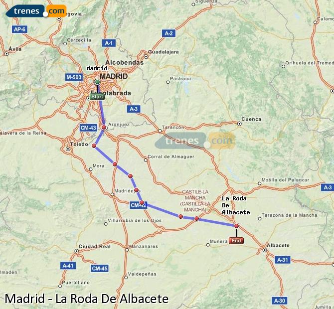 Tren Madrid La Roda de Albacete