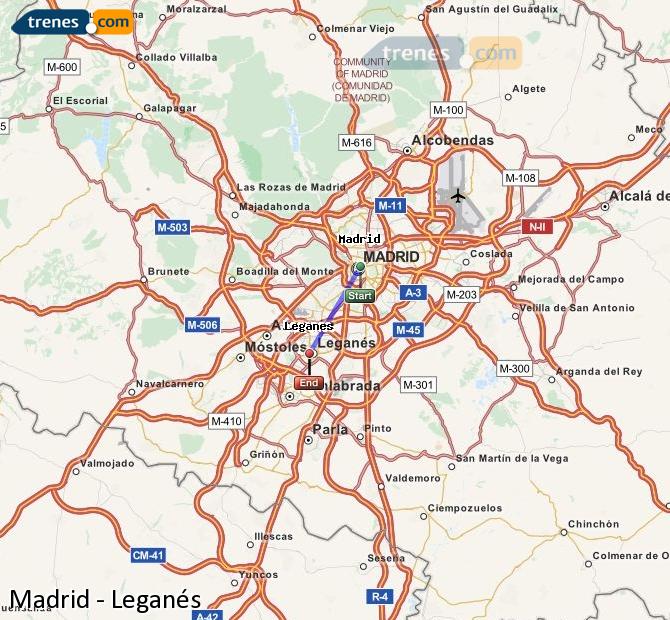 Trenes Madrid Leganés
