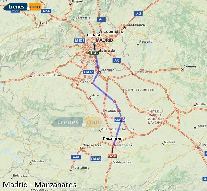 Tren Madrid Manzanares