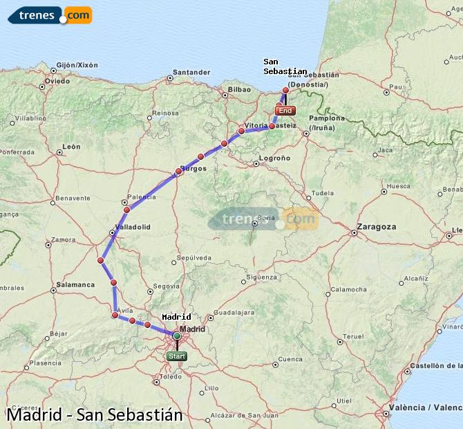Tren Madrid San Sebastián-Donostia