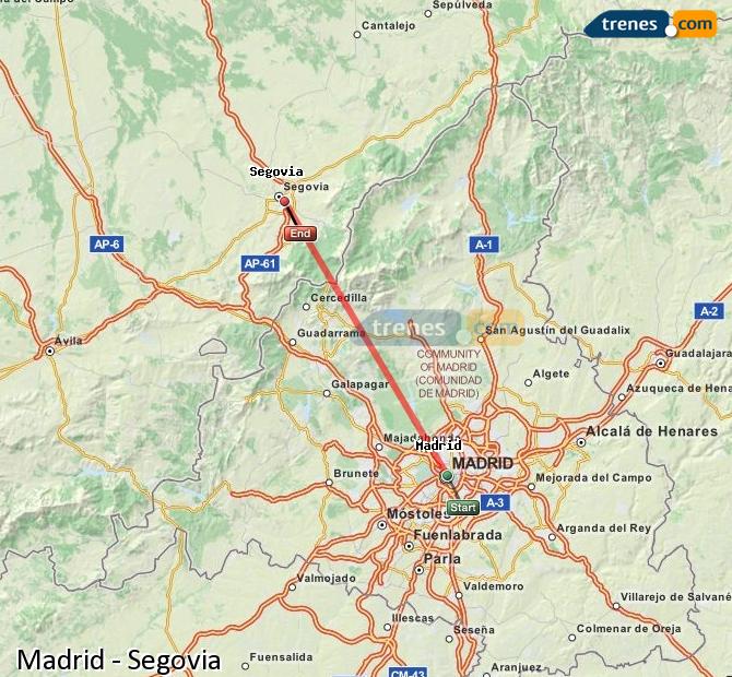 Train Madrid to Segovia