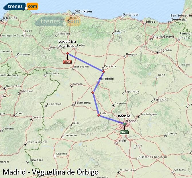 Tren Madrid Veguellina