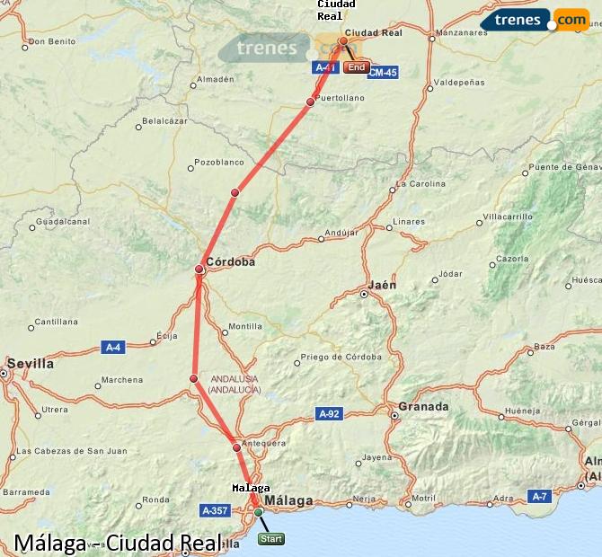 Tren Málaga-María Zambrano Ciudad Real