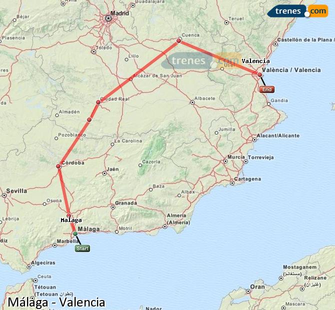 Treno Málaga-María Zambrano Valencia