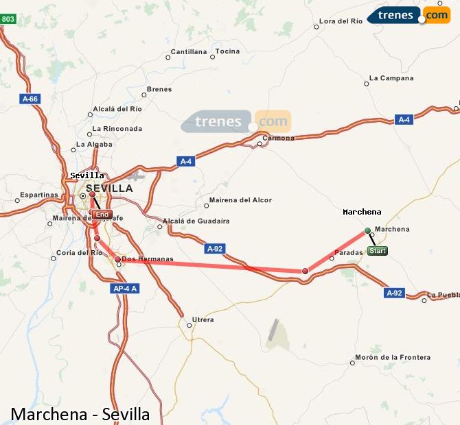 Tren Marchena Sevilla Santa Justa