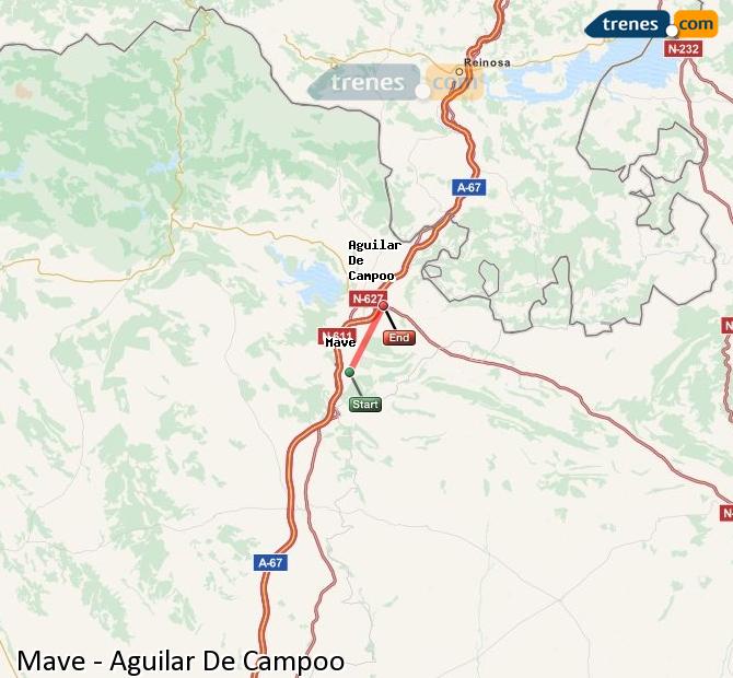 Trenes Mave Aguilar De Campoo baratos, billetes desde 2,15 € Trenes Mave Aguilar De Campoo baratos, billetes desde 2,15 €