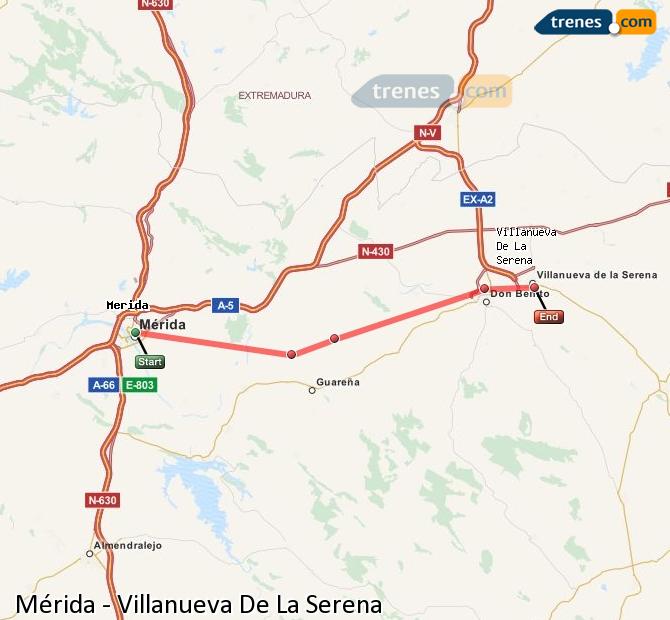 Tren Mérida Villanueva de la Serena