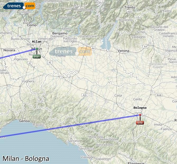 Comboio Milano (Milán) Bologna (Bolonia)