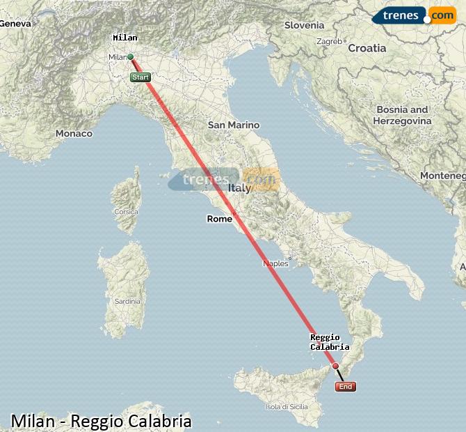 Treno Milano (Milán) Reggio Emilia