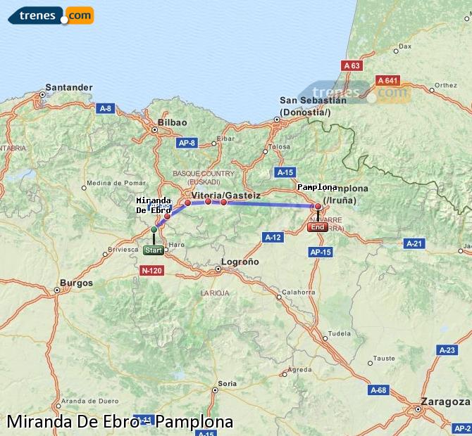 Tren Miranda de Ebro Pamplona/Iruña