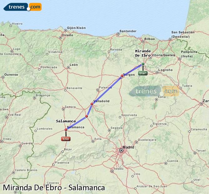 Tren Miranda de Ebro Salamanca