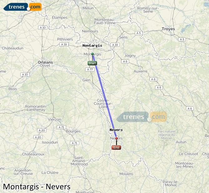 Train Montargis Nevers