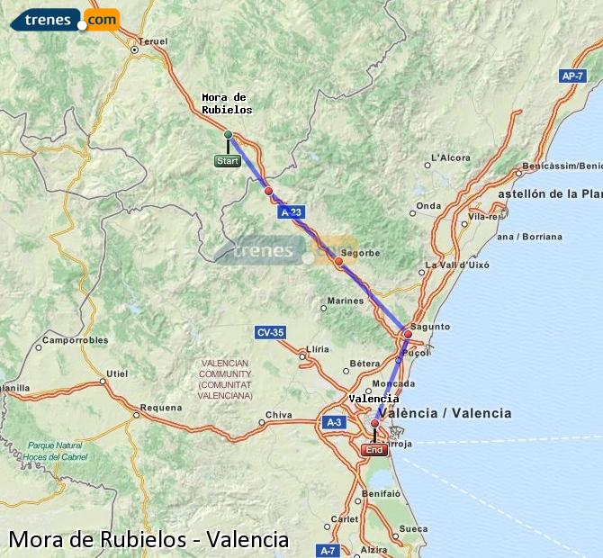 Tren Mora de Rubielos Valencia