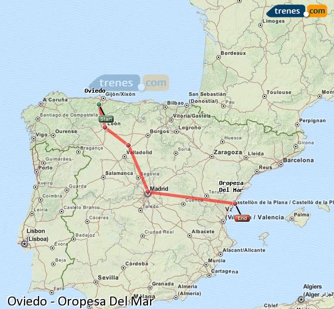 Tren Oviedo Orpesa (Oropesa del Mar)