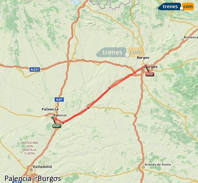 Tren Palencia Burgos-Rosa de Lima