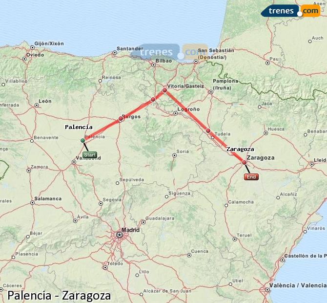 Tren Palencia Zaragoza