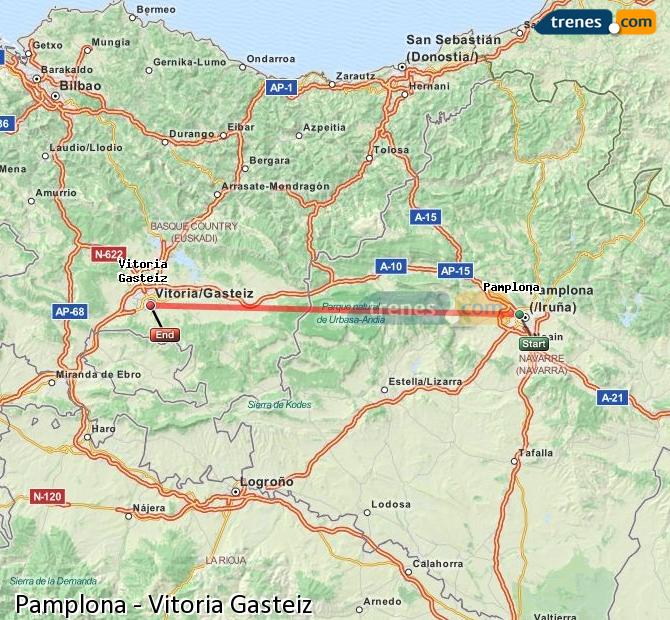 Tren Pamplona/Iruña Vitoria – Gasteiz