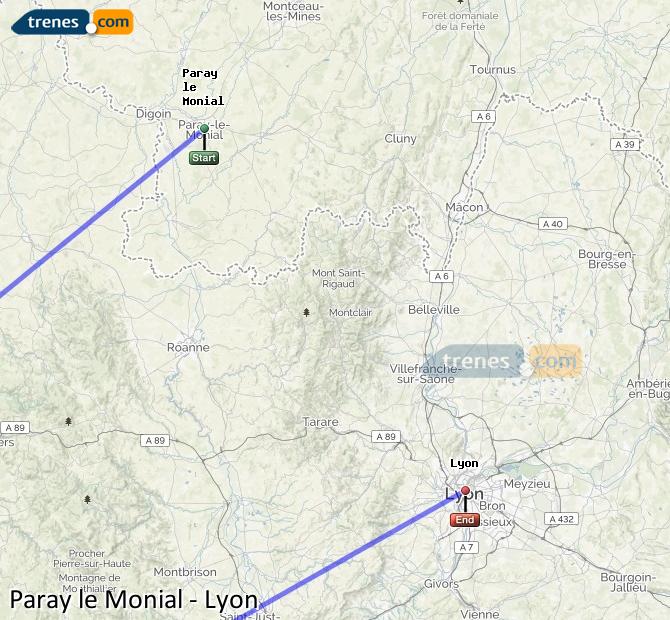 Train Paray-le-Monial Lyon