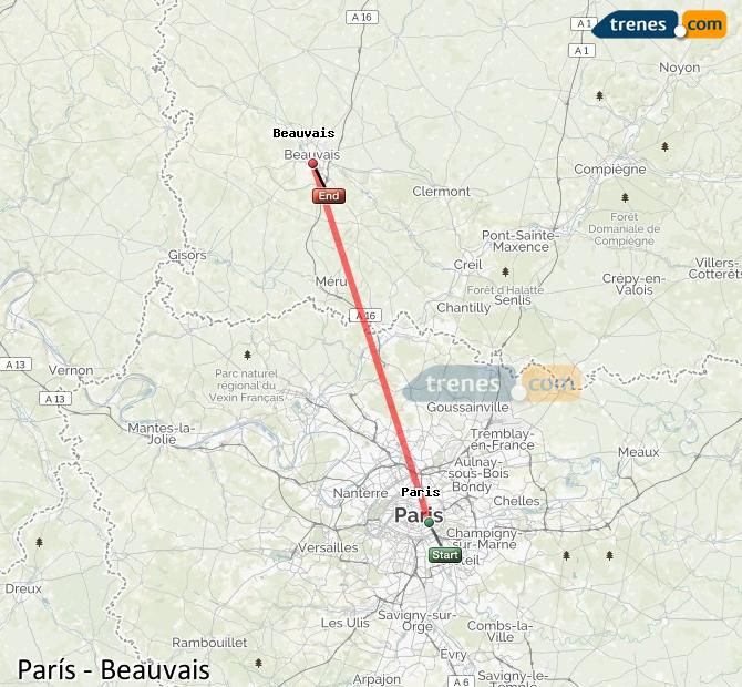 Train Paris Gare de Lyon to Beauvais