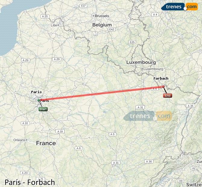 Train Paris Forbach (Selva Negra)