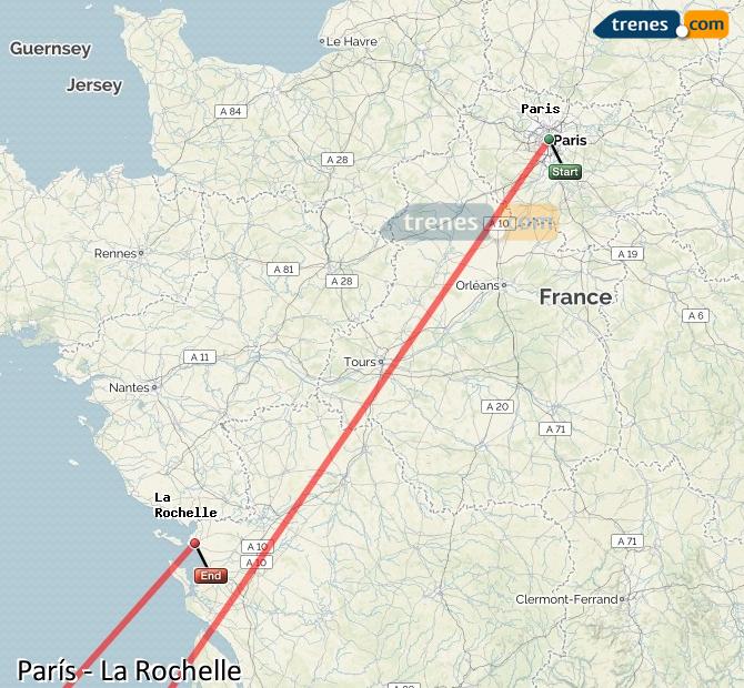 Train Paris to La Rochelle