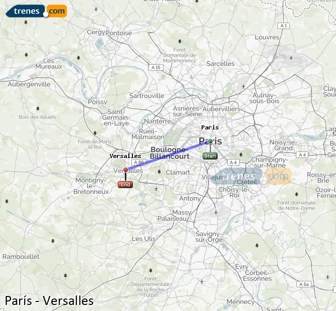 Train Paris to Versailles (Versalles)