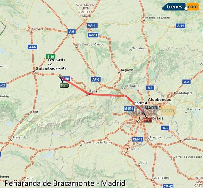 Tren Peñaranda de Bracamonte Madrid