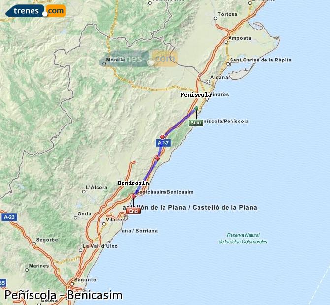 Tren Benicarló-Peñiscola Benicàssim (Benicasim)