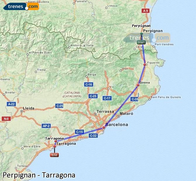 Train Perpignan Tarragona