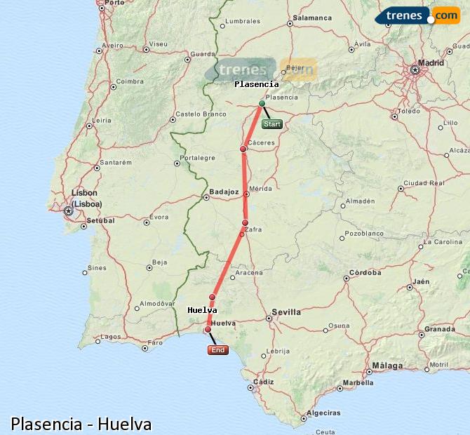 Tren Plasencia Huelva