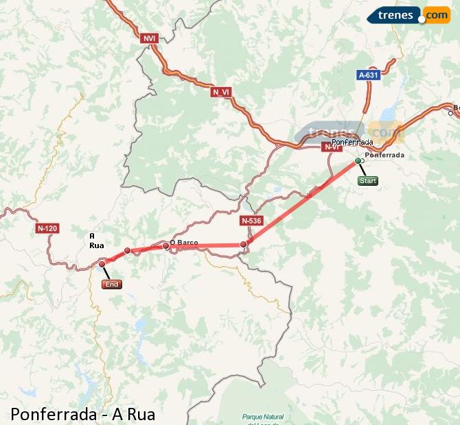 Tren Ponferrada A Rúa-Petín