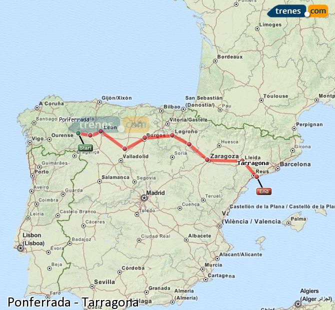 Tren Ponferrada Tarragona