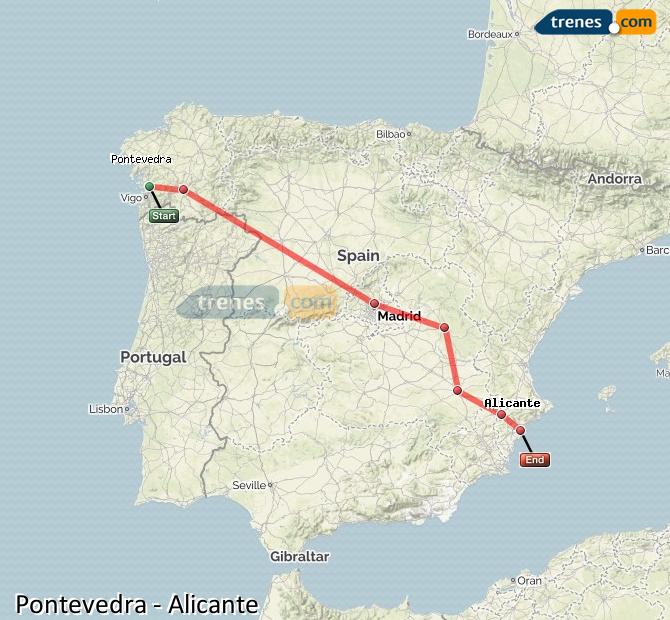 Tren Pontevedra Alicante / Alacant
